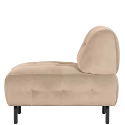 Wohnen Sessel<Sessel ohne Armlehnen in Creme Samt - Yorano