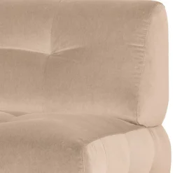 Wohnen Sessel<Sessel ohne Armlehnen in Creme Samt - Yorano