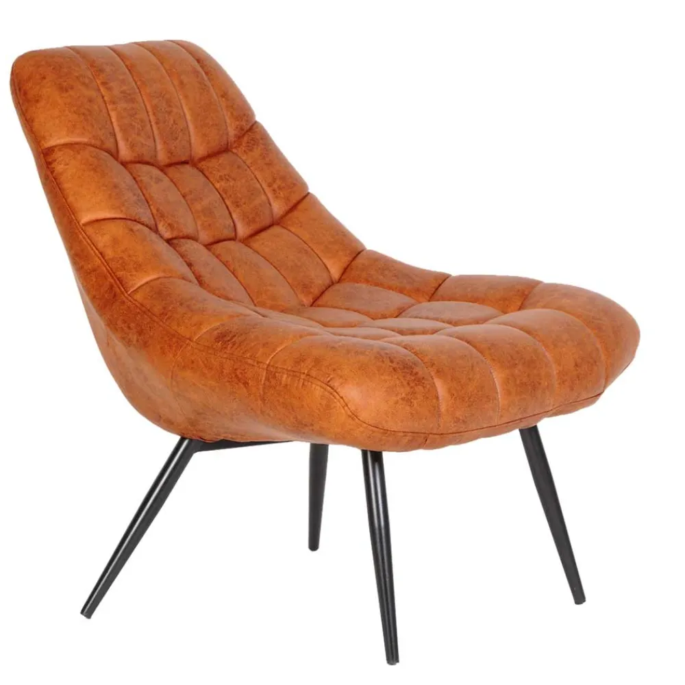 Wohnen Sessel<Sessel ohne Armlehnen in Cognac Braun - Escavan