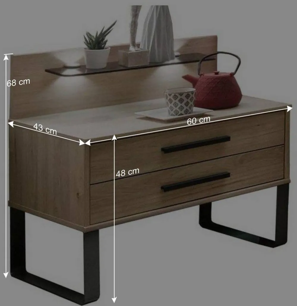 Wohnen Betten<Set Bettanlage mit LED Beleuchtung - Licruva (dreiteilig)