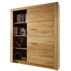 Wohnen Wohnwände<Set Design Wohnwand aus Asteiche - Landuva (vierteilig)