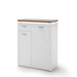 Wohnen Garderoben<Set Dielen Möbel Kombi mit LED - Nusenia (fünfteilig)
