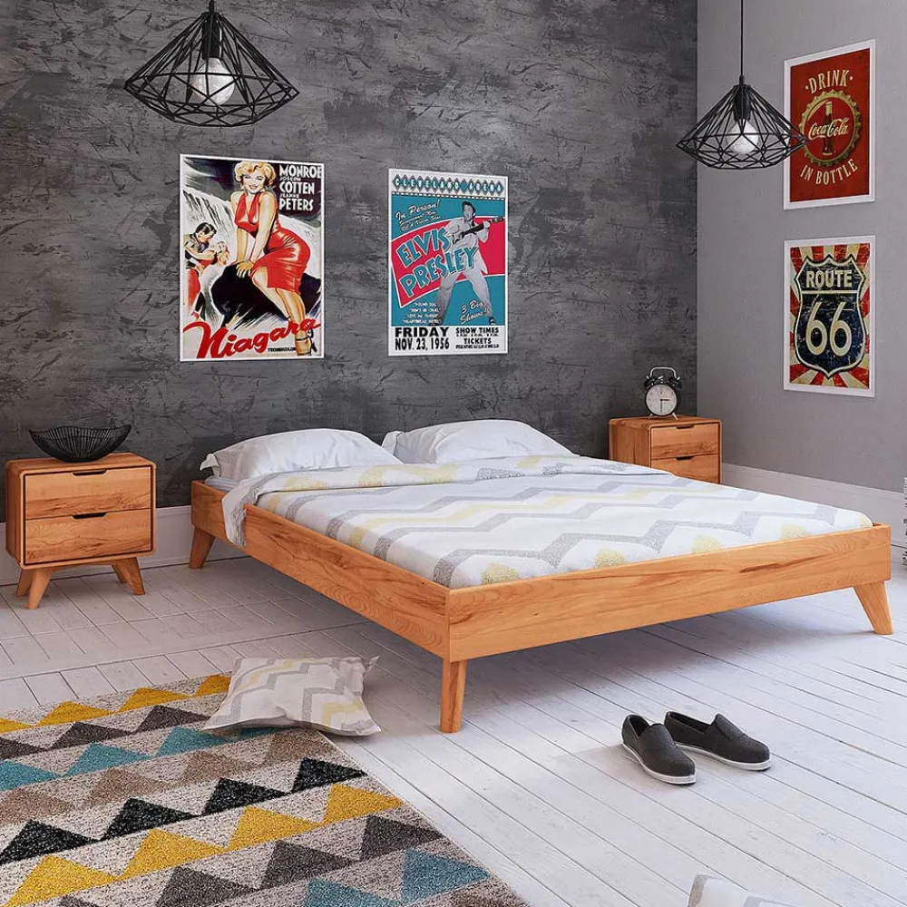 Wohnen Betten<Set Doppelbett & Nachtkommoden - Junola I (dreiteilig)