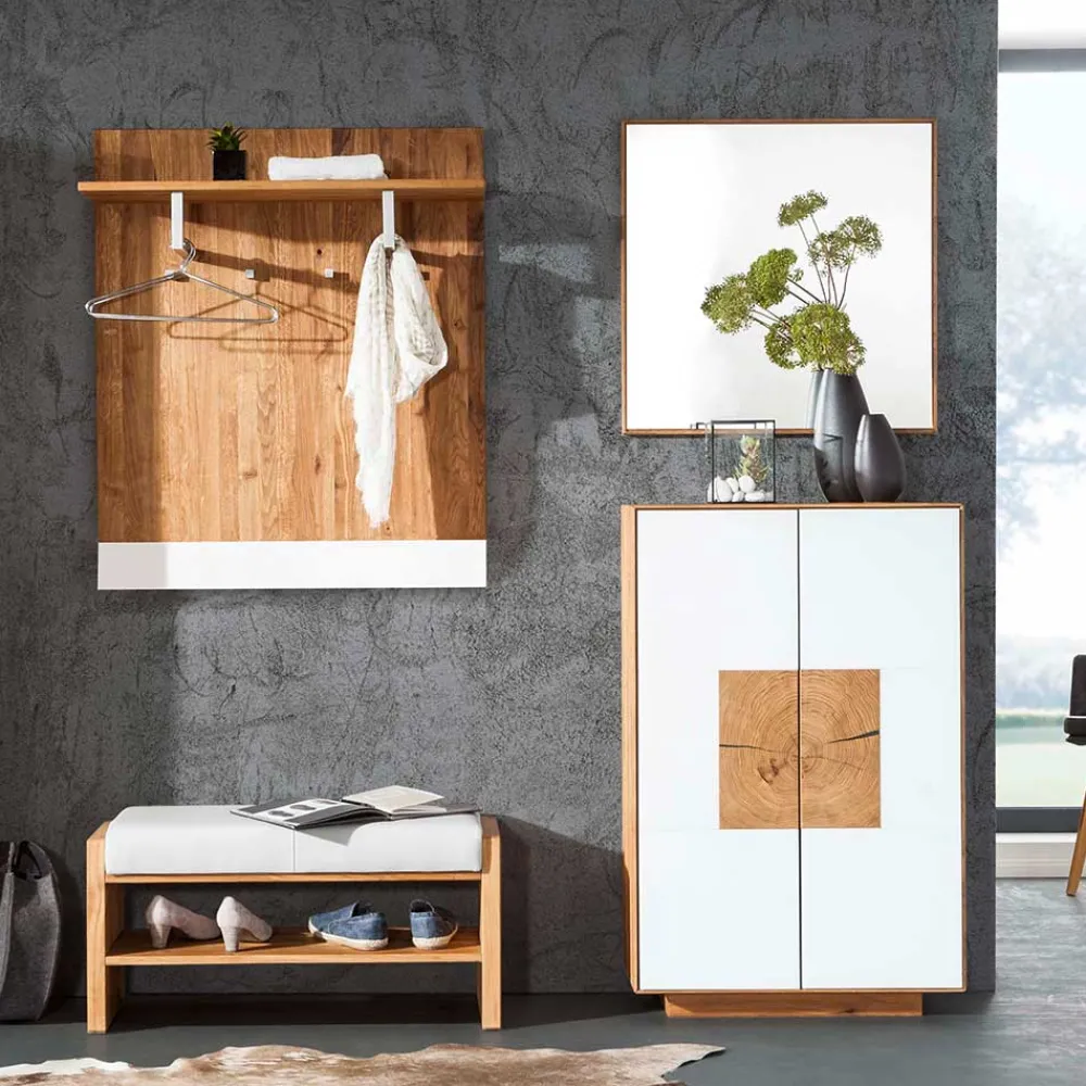 Wohnen Garderoben<Set Flur Designmöbel zweifarbig - Mandrey (vierteilig)