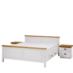 Wohnen Betten<Set Landhausbett & Nachtschränke - Sibiuta (dreiteilig)