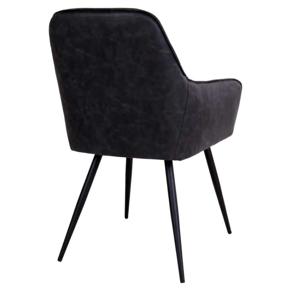 Wohnen Sitzgruppe<Set Loft X-Fuß Tisch & Tischsessel - Ghaz (siebenteilig)
