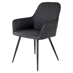 Wohnen Sitzgruppe<Set Loft X-Fuß Tisch & Tischsessel - Ghaz (siebenteilig)