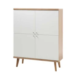 Wohnen Wohnwände<Set Skandi Möbel fürs Wohnzimmer - Cablos (vierteilig)