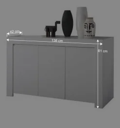 Wohnen Wohnwände<Set TV Board & Sideboard & Schrank - Mikes (dreiteilig)