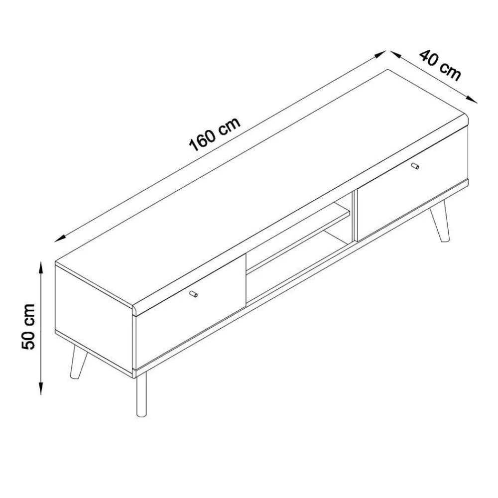Wohnen Wohnwände<Set Wohnraum Kombi mit TV Board - Cablos (dreiteilig)