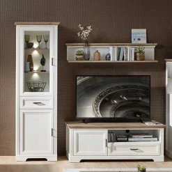 Wohnen Wohnwände<Set Wohnzimmer Einrichtung - Sinolita (dreiteilig)