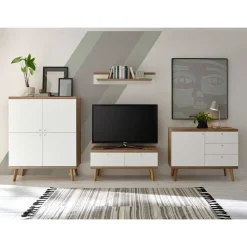 Wohnen Wohnwände<Set Wohnzimmer Schränke & Regal - Cablos (vierteilig)
