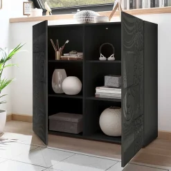 Wohnen Wohnwände<Set Wohnzimmer-Schränke modern - Ipatal (dreiteilig)