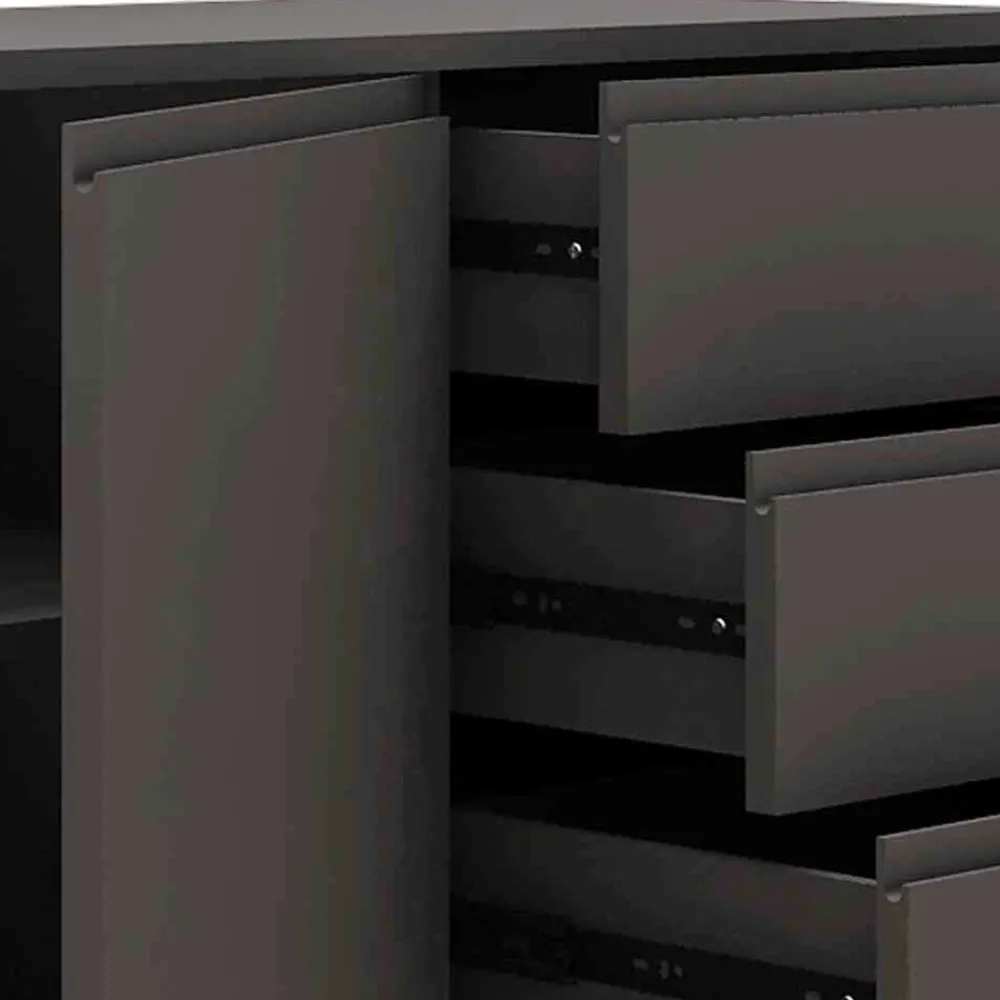 Wohnen Sideboards<Sideboard in Grau & Gold - Tajibo
