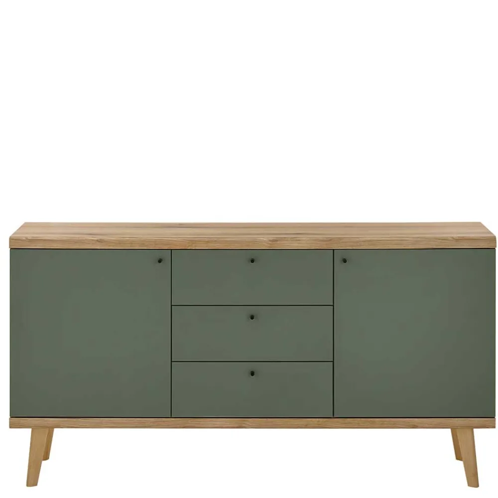 Wohnen Sideboards<Sideboard in Graugrün & Wildeiche - Oliva