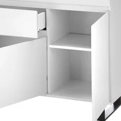 Wohnen Sideboards<Sideboard in Weiß mit Schwarz - Atela