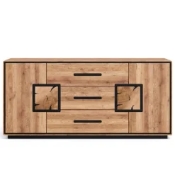 Wohnen Sideboards<Sideboard in Wildeiche mit Schwarz - Shipper