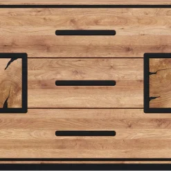 Wohnen Sideboards<Sideboard in Wildeiche mit Schwarz - Shipper