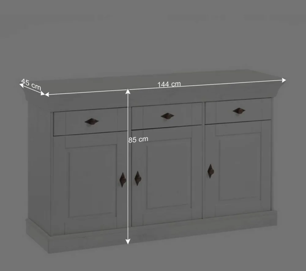 Wohnen Sideboards<Sideboard Mirandesca in Weiß Grau