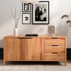 Wohnen Tv & Hifi-Möbel|Lowboards<Sideboard mit zwei Türen und drei Schubladen - Lana