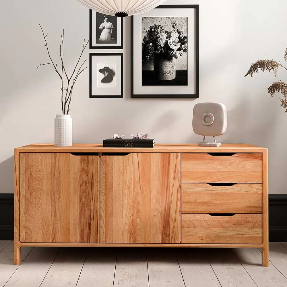 Wohnen Tv & Hifi-Möbel|Lowboards<Sideboard mit zwei Türen und drei Schubladen - Lana