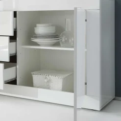 Wohnen Sideboards<Sideboard Sogno in Hochglanz Weiß