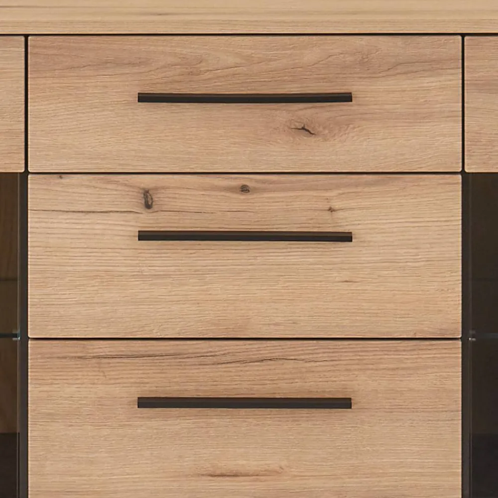 Wohnen Sideboards<Sideboard Vitrine in Eiche Dekor - Brocus