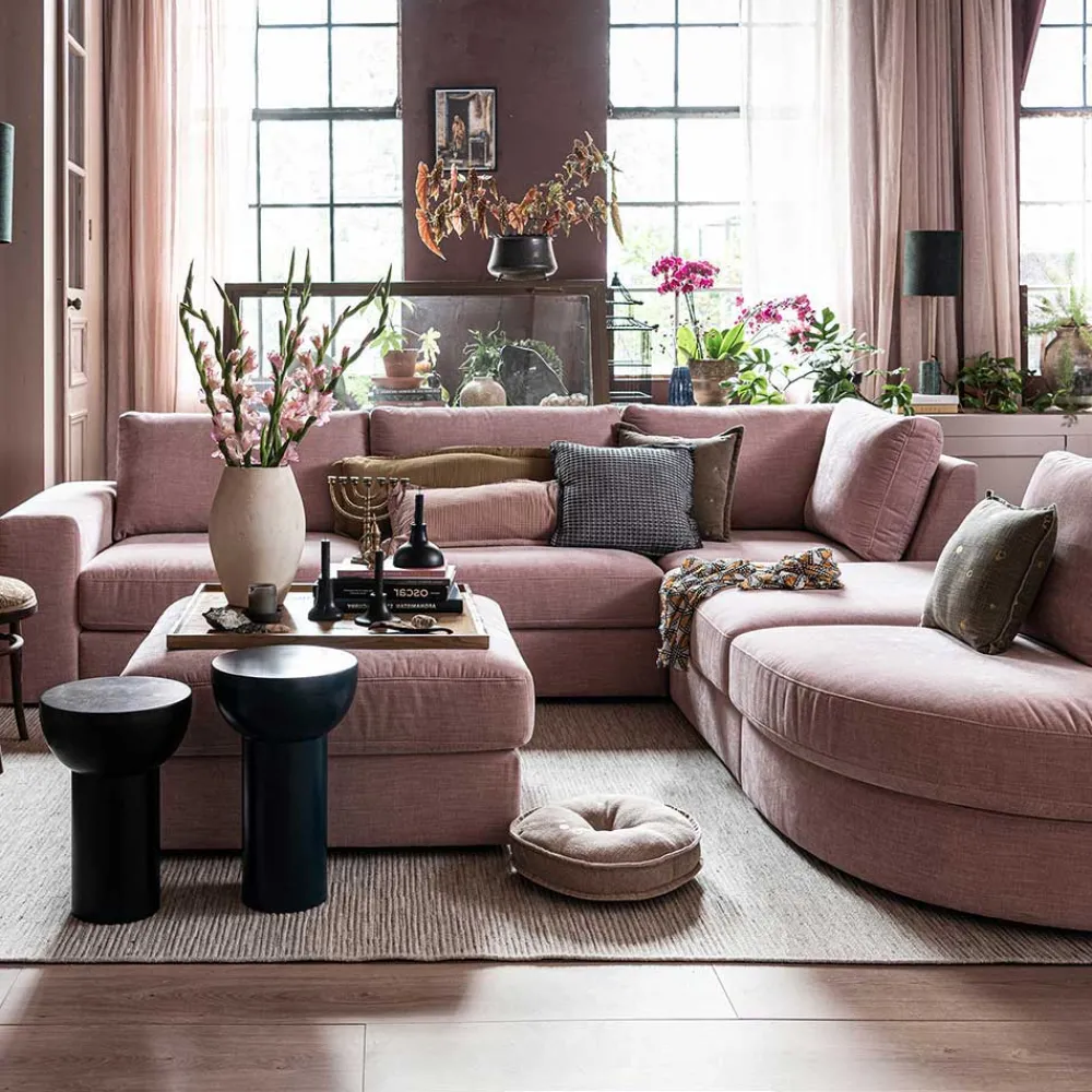 Wohnen Sofas<1-Sitzer Mittelelement Sofamodul in Rosa - Iliana