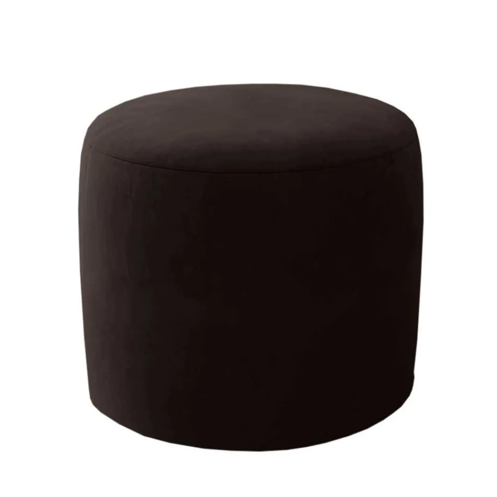 Wohnen Hocker<Sitzpouf in Dunkelbraun Samt - Juliama