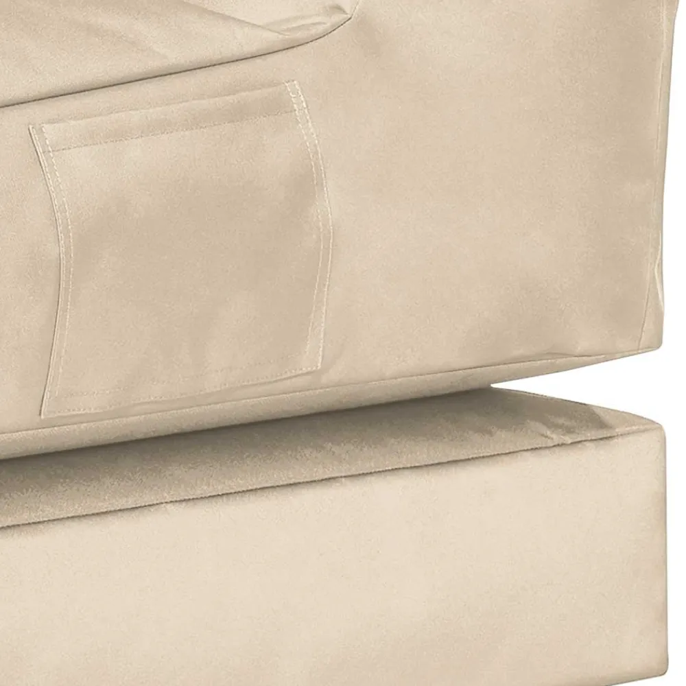 Wohnen Sessel<Sitzsack Sessel ausklappbar in Beige - Zynla