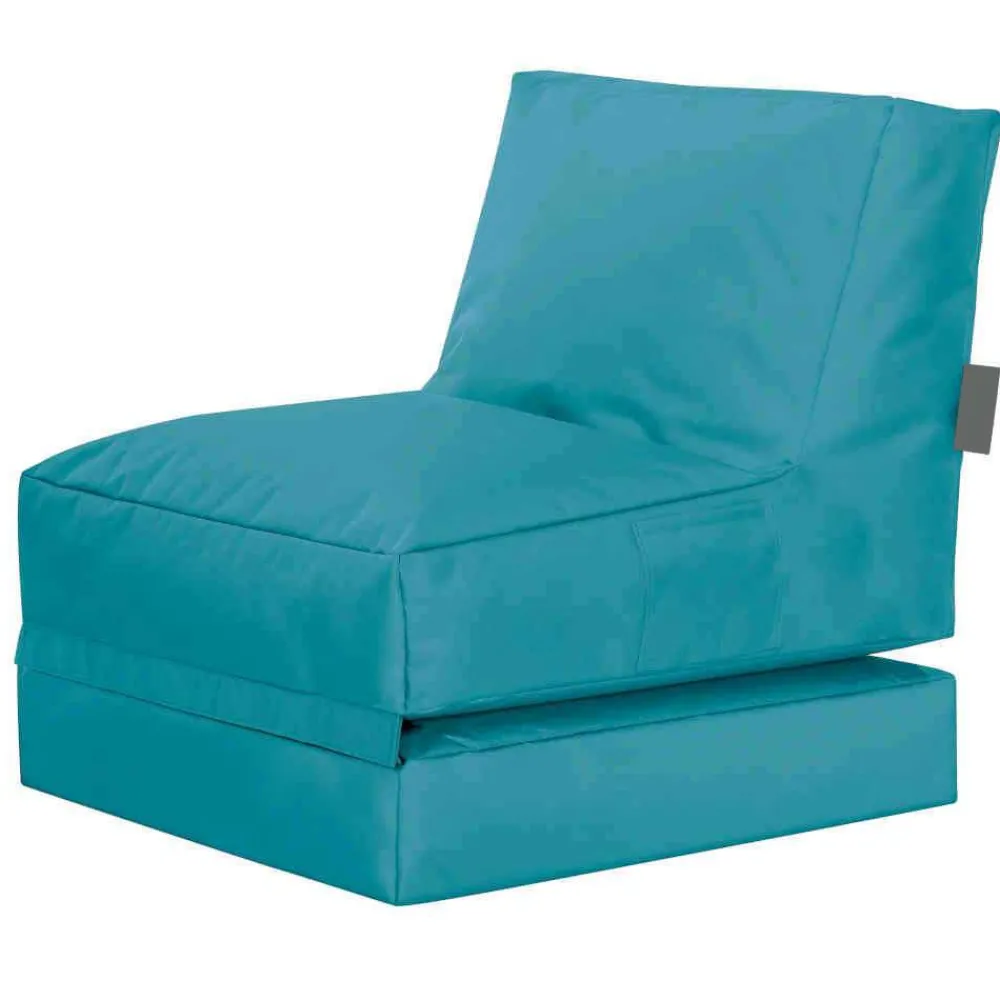Wohnen Sessel<Sitzsack Sessel Relaxliege 2in1 in Petrol - Thea