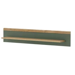 Wohnen Wohnwände<Skandi Anbauwand-Möbel in Graugrün - Oliva (vierteilig)