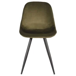 Wohnen Stühle<Skandi Design Esstischstuhl in Oliv Grün Samt - Kendo (2er Set)