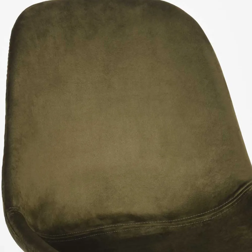 Wohnen Stühle<Skandi Design Esstischstuhl in Oliv Grün Samt - Kendo (2er Set)