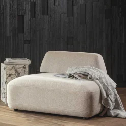 Wohnen Sessel<Skandi Designsessel in Beige Strukturstoff - Samuele