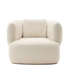 Wohnen Sessel<Skandi Designsessel in Offwhite Boucle - Limburg
