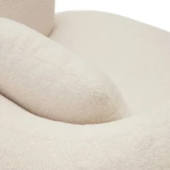 Wohnen Sessel<Skandi Designsessel in Offwhite Boucle - Limburg