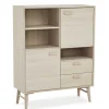 Wohnen Highboards<Skandi Highboard in Eiche Weiß - Lametla