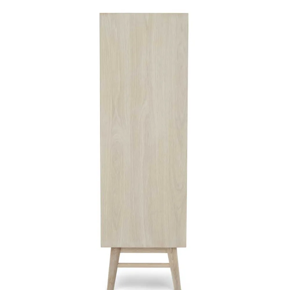 Wohnen Highboards<Skandi Highboard in Eiche Weiß - Lametla