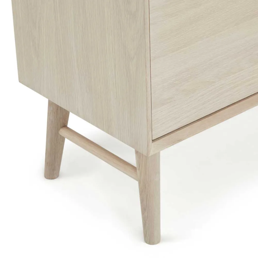 Wohnen Highboards<Skandi Highboard in Eiche Weiß - Lametla