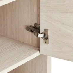 Wohnen Highboards<Skandi Highboard in Eiche Weiß - Lametla