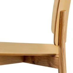 Wohnen Stühle<Skandi Holzstühle in Natur lackiert - Furcia (2er Set)