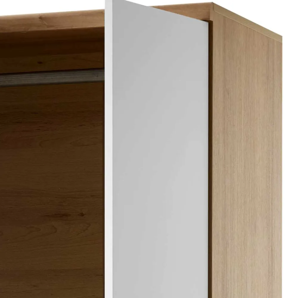 Wohnen Kleiderschränke<Skandi Kleiderschrank in Weiß & Eiche - Cablos
