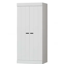 Wohnen Kleiderschränke|Schränke<Skandi Kleiderschrank in Weiß - Mattressa I