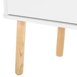 Wohnen Sideboards<Skandi Kommode in Weiß mit Eiche - Gazona