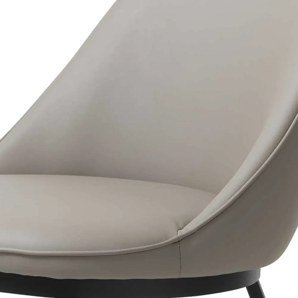 Wohnen Stühle<Skandi Kunstlederstuhl in Taupe & Schwarz - Johns