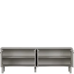 Wohnen Tv & Hifi-Möbel|Lowboards<Skandi Lowboard 4-türig in Grau - Huvina