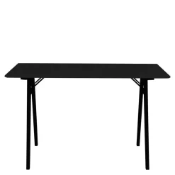 Wohnen Tische<Skandi Schreibtisch in Schwarz - Vallino