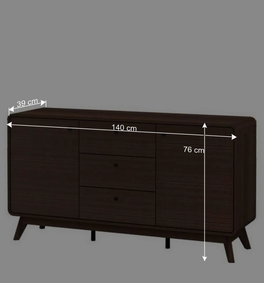 Wohnen Sideboards<Skandi Sideboard in Walnuss Optik - Pastilla