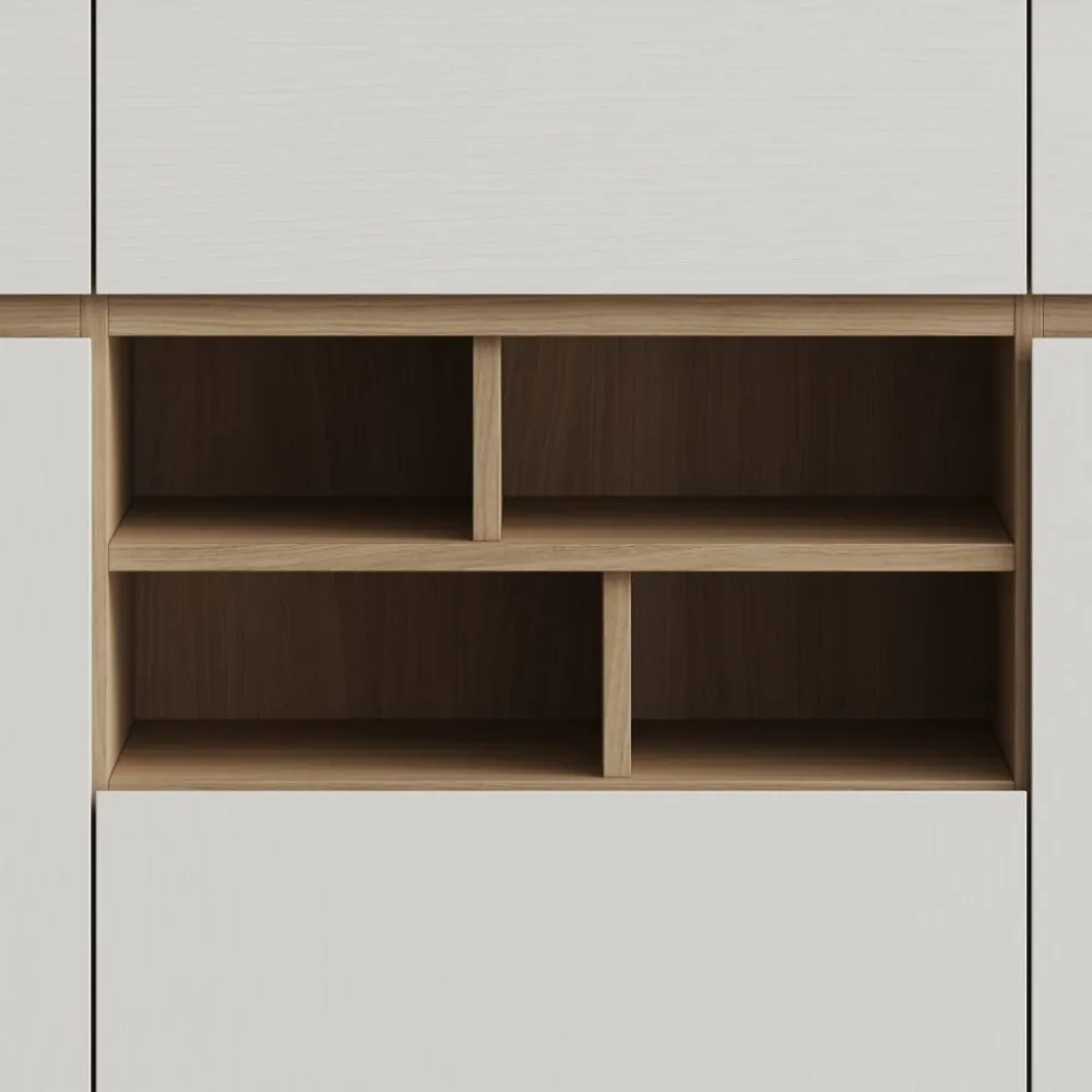 Wohnen Sideboards<Skandi Sideboard in Weiß und Eiche Dekor - Ovidio